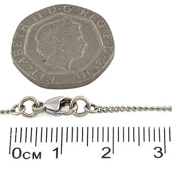 14ct white gold Diamond 0.37ct Pendant with chain
